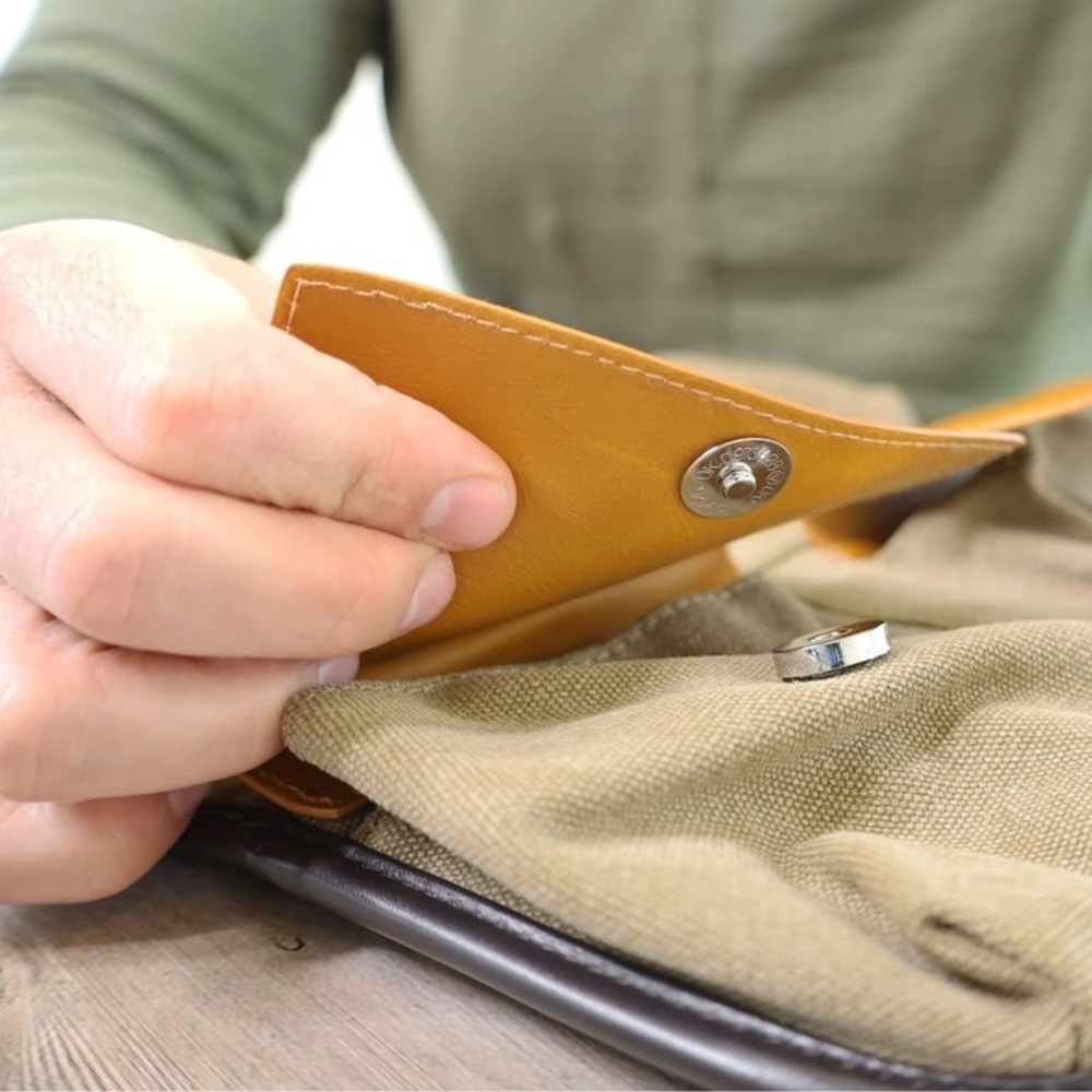 🆕 Brown and Tan Leather Men's Bag - Picture 6 of 7